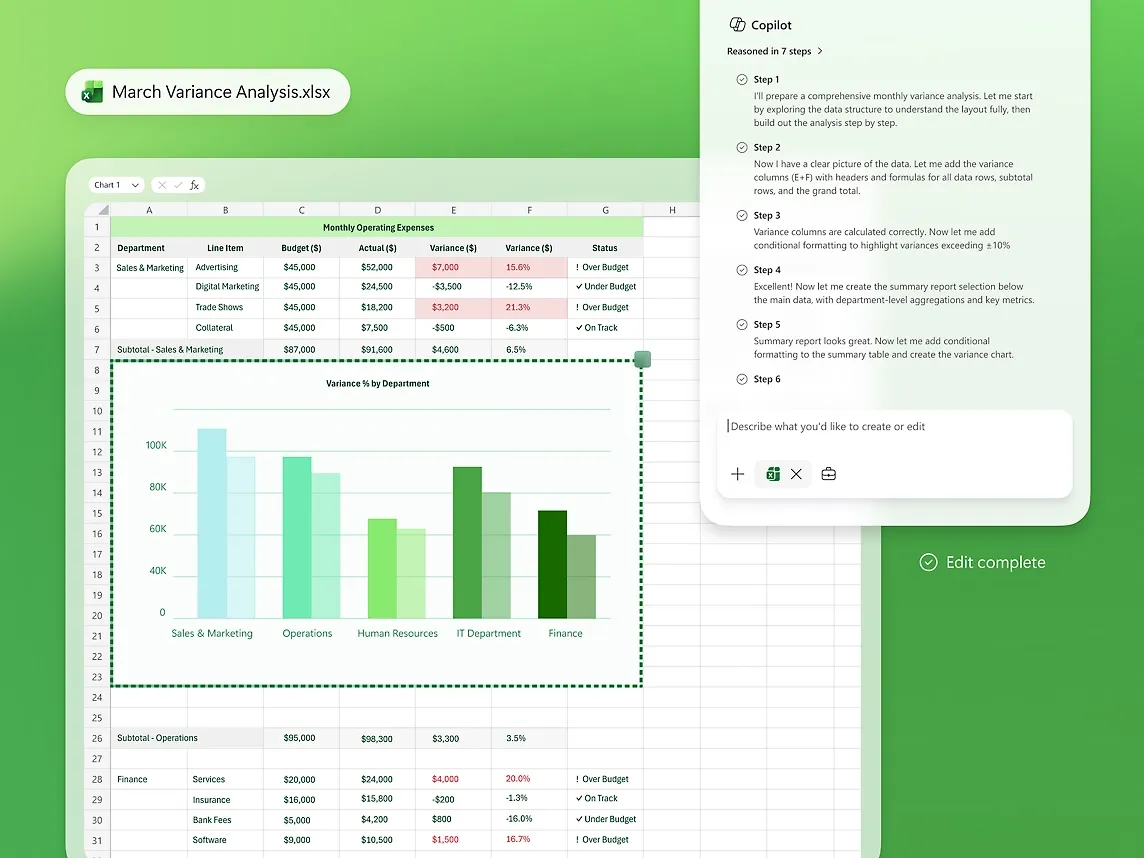 Copilot Excel Agent
